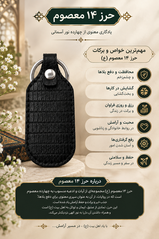 جا کلیدی 14معصوم چرمی